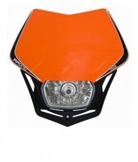 Univerzální přední maska RTECH V-FACE oranžová