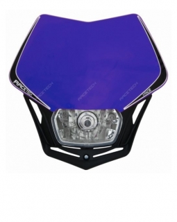 Univerzální přední maska RTECH V-FACE modrá