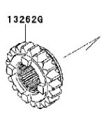 A Kolečko převodovky KAWASAKI KXF 250 2014-2015 13262-0936