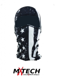 Kukla ZANHEADGEAR FLAG BLACK/WHITE