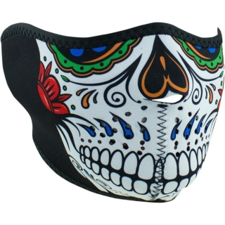 Ochranná neoprenová maska na obličej ZANHEADGEAR FOREST CAMOMUERTE SKULL