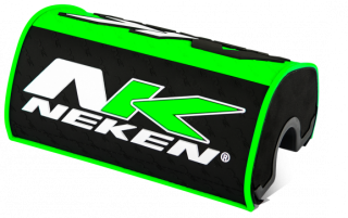 Kryt bezhrazdových řidítek motocyklu NEKEN GREEN/BLACK