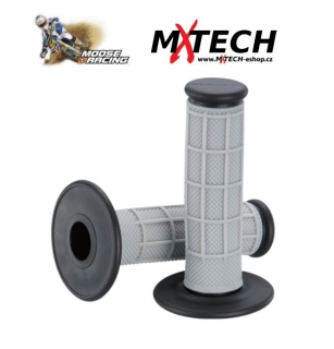 Motokrosové gripy MOOSE RACING Gray/Black Qualifier 1/2 Waffle Grips