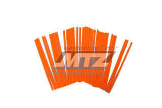 Plastové návleky na špice motocyklu MTZ - fluo oranžové - 38 kusů 