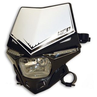 Univerzální přední maska se světlem UFO STEALTH HEADLIGHT (12V/35W & LED) 