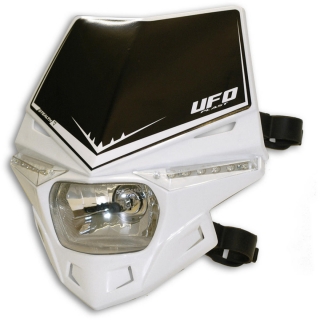 Univerzální přední maska se světlem UFO STEALTH HEADLIGHT (12V/35W & LED) 