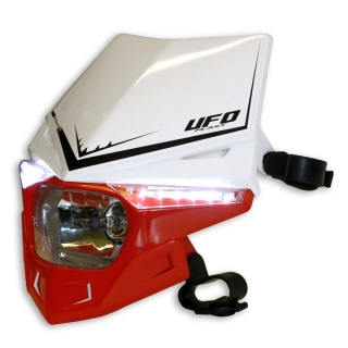 Univerzální přední maska se světlem UFO STEALTH HEADLIGHT (12V/35W & LED) 