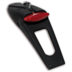 Držák SPZ se světlem UFO LICENSE PLATE HOLDER W/ RED LED-LIGHT (E11 & DOT) BLACK