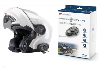 Bluetooth handsfree CellularLine Interphone TOUR Single Pack