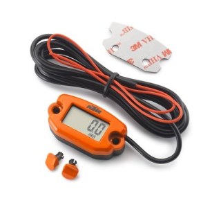 A Měřič motohodin KTM HOUR METER barva černá/oranžová