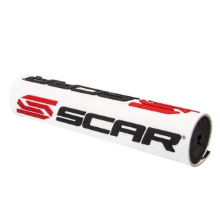 A Kryt hrazdy řidítek motocyklu SCAR BAR PAD BÍLÁ