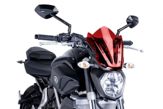 Plexi Puig sport pro Yamaha MT-07 14-17 ČERVENÉ