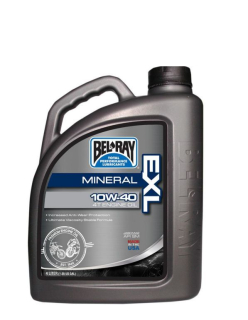 Minerální olej BEL-RAY EXL MINERAL 10W-40 4T ENGINE OIL balení 4 litry