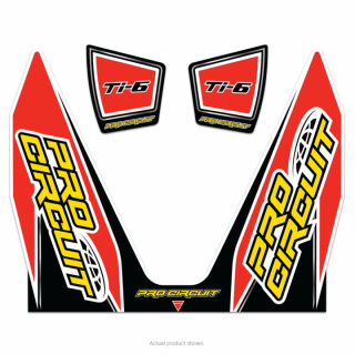 Set samolepek na výfuk PRO CIRCUIT KAWASAKI KX 250 F EXHAUST STICKER KIT TI-6