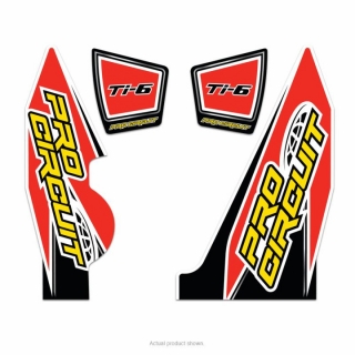 Set samolepek na výfuk PRO CIRCUIT YAMAHA YZ 250F EXHAUST STICKER KIT TI-6