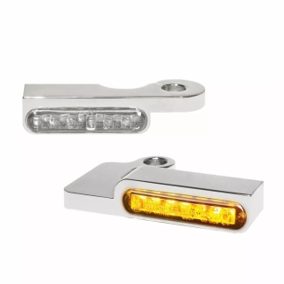 Led blinkry HEINZ BIKES pro HARLEY DAVIDSON XL rok 2004-2013 barva chromová  