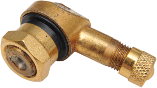 Ventilek do pneu pravoúhlý K&L  VAKLVE STEMS 10 mm ohyb 90 ° - zlatý - 1 kus