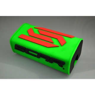 Kryt na bezhrazdové řidítka SCAR BAR PAD fluo zelený 28,6mm 