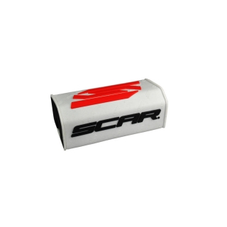 Kryt na bezhrazdové řidítka SCAR BAR PAD bílý 28,6mm 