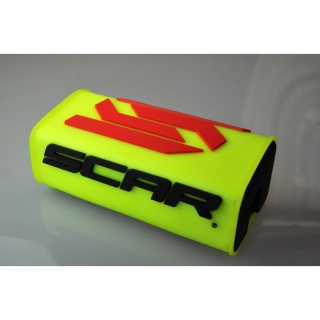 Kryt na bezhrazdové řidítka SCAR BAR PAD fluo žlutá 28,6mm 