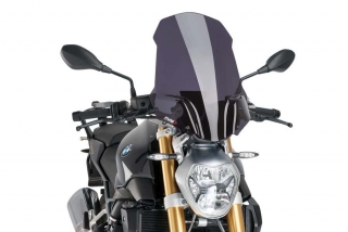 Plexi PUIG TOURING BMW F 1200 R 2015-2017 TMAVÝ KOUŘ 
