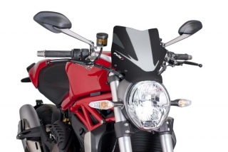 Plexi PUIG SPORT Ducati MONSTER 821/STRIPE 2014-2017 karbonové