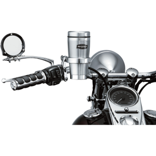 Držák na pití s hrnkem na řidítka motocyklu KURYAKYN UNIVRSAL DRINK HOLDERS chromový
