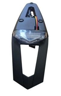 Držák SPZ se světlem POLISPORT RS LED TAILLIGHT barva plastu černá, čiré sklo 8569500001