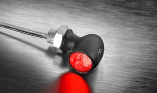 Zadní světlo/brzdové KELLERMANN TAIL/BRAKE LIGHT BULLET ATTO RB - BARVA ČERNÁ/ČIRÉ SKLÍČKO 
