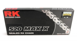 Řetěz RK 520 X KROUŽEK - barva zlatá - 114 článků
