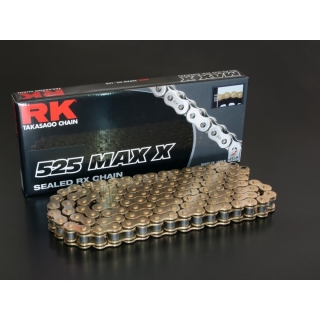 Řetěz RK 525 X KROUŽEK - barva zlatá - 104 článků