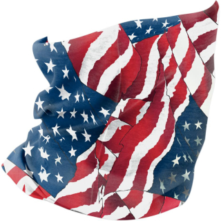 a Šátek - tuba  ZANHEADGEAR MOTLEY TUBE™ WAVY AMERICAN FLAG FLEECE LINED