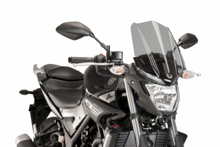 Plexi PUIG TOURING Yamaha MT-03 2016-2017 kouřová
