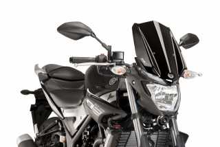Plexi PUIG TOURING Yamaha MT-03 2016-2017 černá