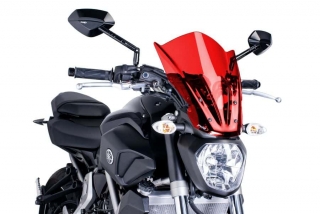 Plexi PUIG TOURING Yamaha MT-07 2014-2017 červené