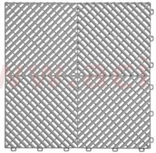 Plastová dlaždice - podlaha do depa žebrovaná 40X40X1.8CM PVC šedá - 1 KS