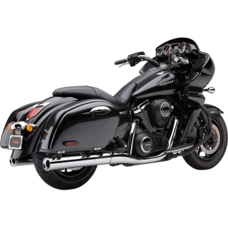 Koncovky výfuku COBRA 4" SLIP ON W/BILLET pro KAWASAKI VN 1700 VULCAN NOMAD 