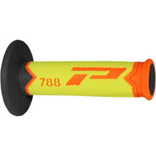 a Třívrstvé GRIPY MX PROGRIP 788 ORANGE/FLUO YELLOW/BLACK