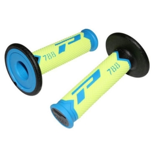 a Třívrstvé GRIPY MX PROGRIP 788 BLUE/FLUO YELLOW/BLACK