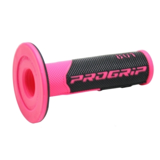 Dvouvrstvé motokrosové rukojeti - gripy Progrip 801 BLACK/FLUO PINK