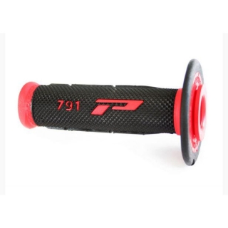 Dvouvrstvé motokrosové rukojeti - gripy Progrip 791 BLACK/RED