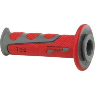 Dvouvrtsvé motokrosové rukojeti - gripy Progrip 793 RED/GRAY