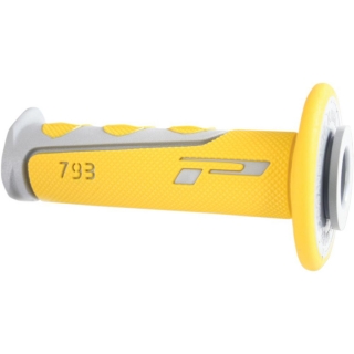 Dvouvrtsvé motokrosové rukojeti - gripy Progrip 793 YELLOW/GRAY