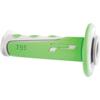 Dvouvrtsvé motokrosové rukojeti - gripy Progrip 793 GREEN/GRAY