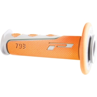 Dvouvrtsvé motokrosové rukojeti - gripy Progrip 793 ORANGE/GRAY