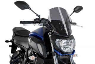 Plexi motocyklu Puig pro Yamaha MT07 model 2018 TMAVÝ KOUŘ