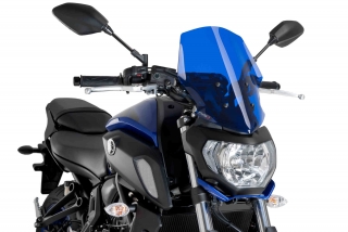Plexi motocyklu Puig pro Yamaha MT07 model 2018 MODRÉ