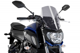 Plexi motocyklu Puig pro Yamaha MT07 model 2018 KOUŘOVÉ