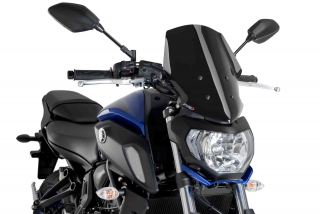 Plexi motocyklu Puig pro Yamaha MT07 model 2018 ČERNÉ