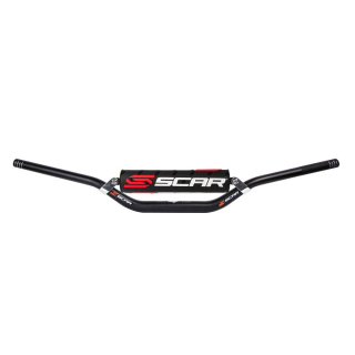 Motokrosové řidítka s hrazdou SCAR HANDLEBARD X2 MODEL STEWART/VILLOPOTO S9262BK ČERNÉ